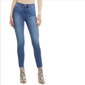 PAIGE Hoxten Raw Hem Skinny Jeans